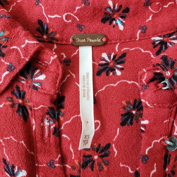 Red Free People Romper - Picture 5 of 7